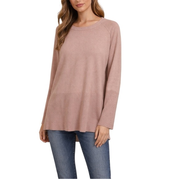 anrabess Sweaters - ANRABESS Blush Pink Knit Sweater Size XL